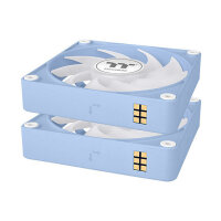 140mm Thermaltake CT140 EX ARGB Sync PC Cooling Fan Hydrangea Blue 3 Fan Pack
