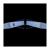 140mm Thermaltake CT140 EX ARGB Sync PC Cooling Fan Hydrangea Blue 3 Fan Pack