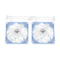 120mm Thermaltake CT120 Reverse ARGB Sync PC Cooling Fan Hydrangea Blue 2 Pack