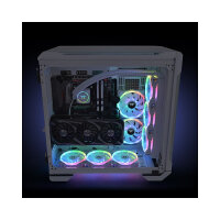 140mm Thermaltake SWAFAN 14 RGB Radiator Fan TT Premium Edition White 3 Pack