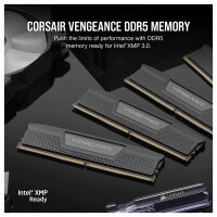 128GB Corsair DIMM 5600 (4x 32 GB) Quad-Kit (schwarz, CMK128GX5M4B5600C40, Vengeance, INTEL XMP)