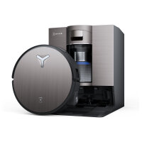 ECOVACS DEEBOT X11 OmniCyclone Schwarz Saug-Wisch-Roboter mit Reinigungsstation