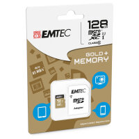 CARD Emtec m128GB UHS-I U1 EliteGold + Adapter