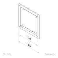 Vesa-Adapterplatte Sie vergrößert VESA 75x75...