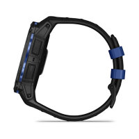 Garmin Instinct® AMOLED black mit Silikon-Wechselarmband 26 mm bolt blue