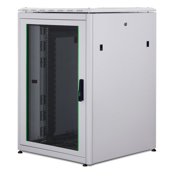 DIGITUS Netzwerkschrank Unique 22HE 1164x800x800mm grau (Speditionsversand)