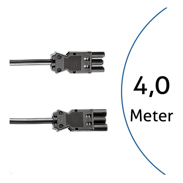 BACHMANN Gerteverlngerung GST18-3 Stecker/Kupplung schwarz 4m