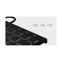 KeySonic KSK-5011ELC (DE) Mini mit Nummernblock schwarz