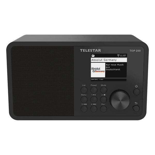 TELESTAR TOP 200 Schwarz Multifunktionsradios Stationär