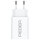 PEDEA 20W USB-C (PD) Schnellladegerät - 2-Ports Mehrfach Handy-Ladegerät mit USB-C und USB-A, weiß