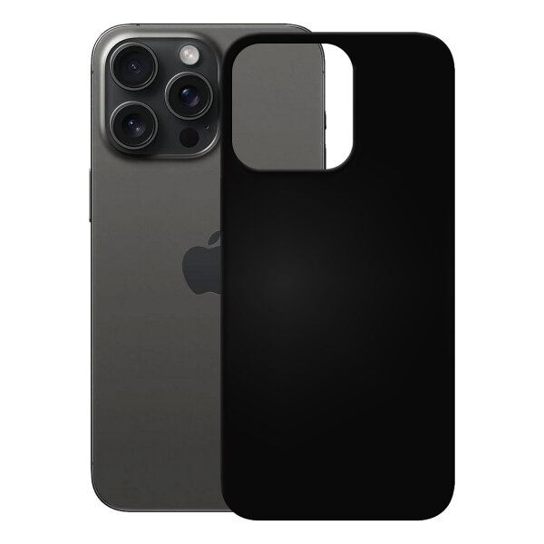 PEDEA Soft TPU Case fr iPhone 15 Pro Max, schwarz
