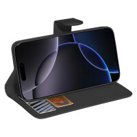 PEDEA Book Cover Classic fr Apple iPhone 16 Pro Max black