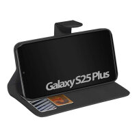 PEDEA Book Cover Classic fr Samsung Galaxy S25+ 5G, schwarz