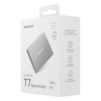 1TB Samsung Portable SSD T7 Resurrected USB-C 3.1 (10Gb/?s) Silber externe Festplatte SSD