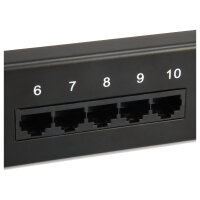 Equip Patchpanel 25x RJ45 Cat3 19" UTP 1HE ISDN schwarz