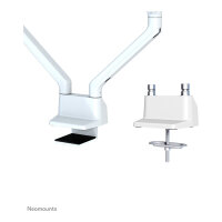 Neig-. Schwenk-und Drehbare Tischhalterung für zwei Flachbildschirme bis 32 2x 8KG White Neomounts