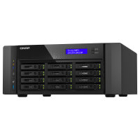 QNAP TS-h1290FX-7302P-128G 12 Bay U.2 NVMe PCIe Gen4 x4 all-flash desktop NAS AMD EPYC 16-core 7302P 128GB RDIMM ECC DDR4