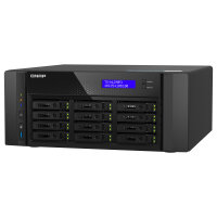 QNAP TS-h1290FX-7302P-128G 12 Bay U.2 NVMe PCIe Gen4 x4 all-flash desktop NAS AMD EPYC 16-core 7302P 128GB RDIMM ECC DDR4