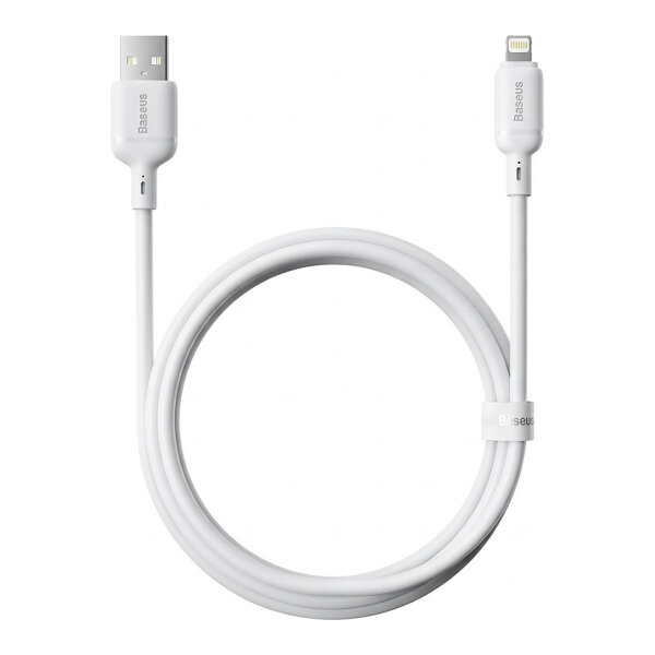 Baseus Silky Series Ladekabel USB auf iP 2.4A 2m Weiß