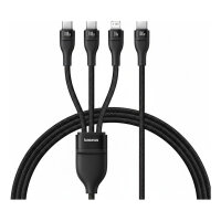 Baseus Rapid Series 3-in-1 USB-A 100W 1.5m, Schwarz