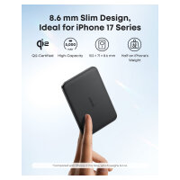 ANKER Nano Powerbank 5.000mAh 15W Slim magnetisch ultra-slim 0,86cm flach Qi2 schwarz