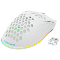 Deltaco Gaming Maus USB, RGB, weiß
