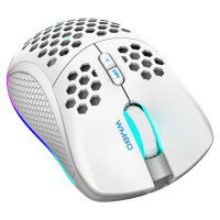 Deltaco Gaming Maus USB, RGB, weiß