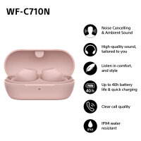 Sony WF-C710N Kabellose Noise Cancelling-Headphones True Wireless rosa