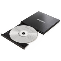 Verbatim Externer Slimline CD/DVD-Brenner mit USB-C-Anschluss