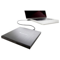 Verbatim Externer Slimline CD/DVD-Brenner mit USB-C-Anschluss