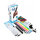 3Doodler Filament / Create+ & Pro+ / 250 / PLA / schwarz, weiß, durchsichtig, durchsichtig blau, grau / Clearly Glacier Mix