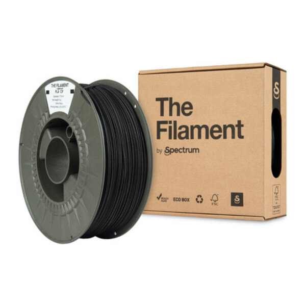 The Filament · PLA CF · BLACK · 1.75mm · 1kg