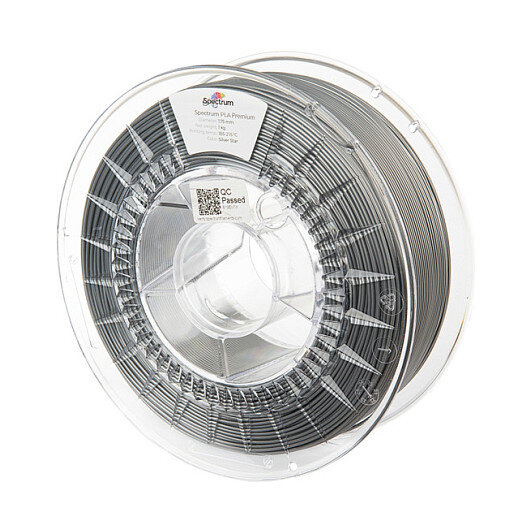 Spectrum 3D Filament / PLA Premium / 1,75mm / Silver Star / Silber / 1kg