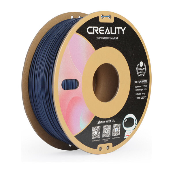 Creality CR-PLA Matte Navy Blue, 3D-Filament (blau, 1 kg, 1,75 mm, auf Rolle)