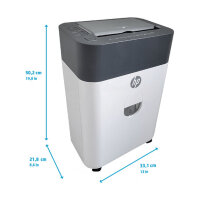HP OneShred Auto 100CC Aktenvernichter mit Partikelschnitt bis 100 Blatt weiß