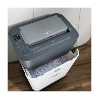 HP OneShred Auto 100CC Aktenvernichter mit Partikelschnitt bis 100 Blatt weiß
