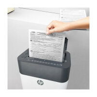 HP OneShred Auto 100CC Aktenvernichter mit Partikelschnitt bis 100 Blatt weiß