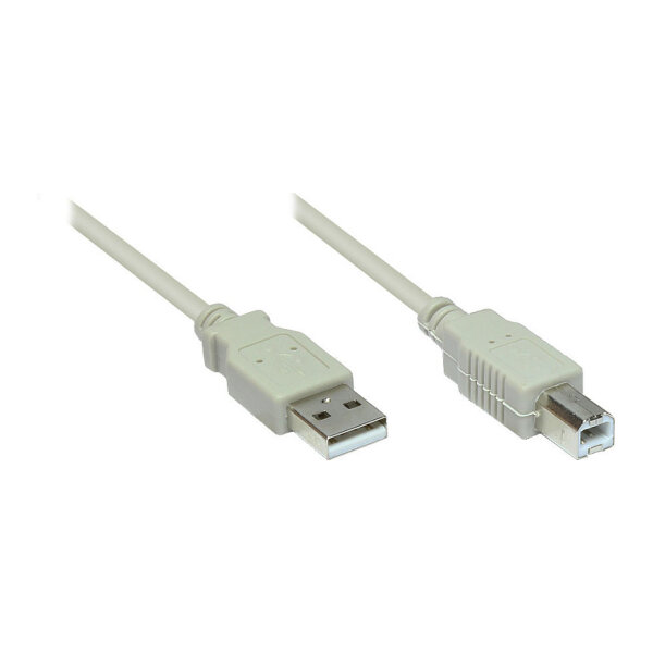 Good Connections USB2.0 Kabel A-B grau 5m