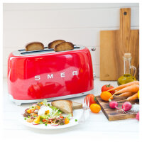 SMEG TSF02RDEU Toaster 4 Scheiben Rot
