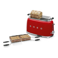 SMEG TSF02RDEU Toaster 4 Scheiben Rot