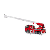 BRUDER Scania Super 560R Feuerwehr mit Drehleiter, Wasserpumpe, Light & Sound