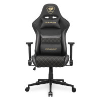 COUGAR Gaming-Stuhl Armor One V2 Gold F, PVC/Stoff, Schwarz