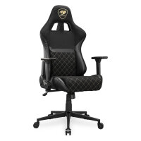 COUGAR Gaming-Stuhl Armor One V2 Gold F, PVC/Stoff, Schwarz