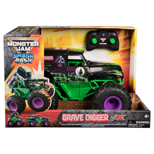 Spinmaster Monster Jam - Smash n Bash Grave Digger, (Mastab 1:15)