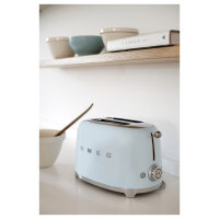 SMEG TSF01PBEU Toaster 2 Scheiben Pastellblau