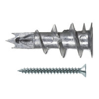 Fischer Gipskartondbel Metall GKM 12 (silber, 100 Stck,...