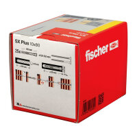 Fischer Dübel SX Plus 10x80 25 St.