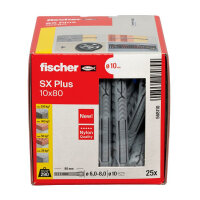Fischer Dübel SX Plus 10x80 25 St.