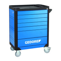 Gedore Werkzeugwagen workster highline (blau/schwarz, inkl. 147 Werkzeuge)