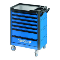 Gedore Werkzeugwagen workster highline (blau/schwarz, inkl. 147 Werkzeuge)